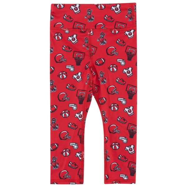 Red Toddler Girls Leggings - All Ov